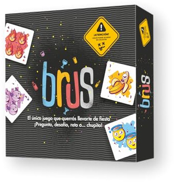 brus – Juego de Cartas para Tomar para Adultos, Preguntas y Retos Divertidos y Atrevidos para Animar Fiestas y Despedidas