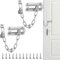 2 Stück Door Chain Lock,Edelstahl Türkette,Abus Türkette,Türkette Haustür,(2 Diebstahlsicherungskette 12 Schrauben) 14 Stück insgesamt,Für Haus,Hotel,Innentüren Und Fenster (Silber)