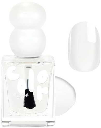 2-in-1 Clear Nail Polish - Quick Dry Top Coat & Base Coat For Glossy & Long-Lasting Nails - Water-Based Formula - No Need UV Nails Varnish Mild Ingredients