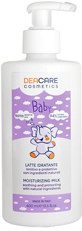 Deacare Latte Idratante Bambini e Neonati 400 ml – Lenitivo e Protettivo – Pelle Morbida e Vellutata – Con Avena, Escina e Proteine di Mandorla