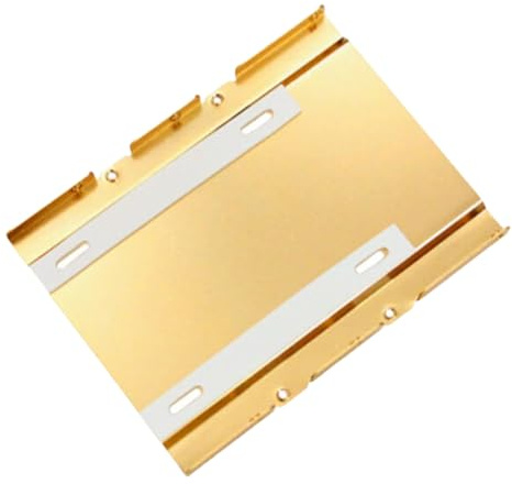 YiNLuax Marco de montaje de disco duro ligero de 2.5 a 3.5 pulgadas para la mayoría de carcasas de PC y placas base, discos duros, adaptadores ópticos de bahía