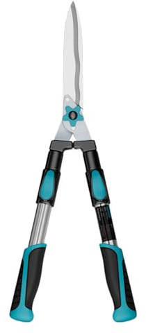 Cesoie per siepi da giardino, tagliasiepi manuali per tagliare bordi arte topiaria bosso ed erba decorativa potenti cesoie