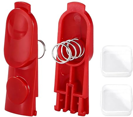 2 Piezas Botón Repuesto Compatible con Dyson V6 V7 V8 V10 V11 V15 V18 y Slim, Resorte Botón Fijo para Dyson, Botón de Varita Rojo, Fácil Instalación, Ideal para Accesorios de Aspiradora
