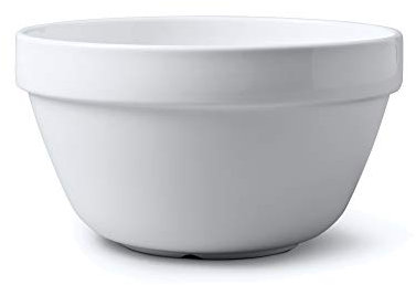 WM Bartleet & Sons 1750 T214 - Cuenco de porcelana tradicional para pudín (20 cm, 1,25 l/2 unidades), color blanco