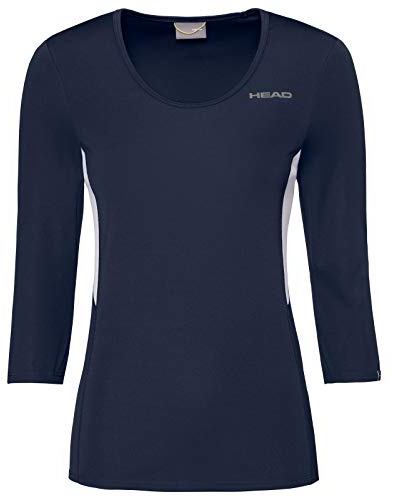 HEAD Damen Club Tech 3/4 W T shirts, Dunkelblau, S EU