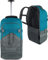 normani Backpacker Reisetaschen-Rucksack mit Trolleyfunktion - Trolley mit Frontloader Funktion und vielen Taschen 60 Liter Farbe Grau/Petrol