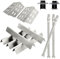 Genesis 300 310 Serie Grillteil-Set für Weber Genesis E310 E330 S310 E320 S330 EP310 S310 S320 EP330 Teile, SUS 304 Edelstahl Flavorizer Bars Heat Deflector Burner Tube Kit, 7620 7622 2 627 52 Stück