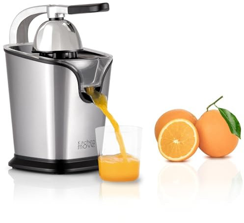Presse agrumes électrique levier pour jus citron Orange pamplemousse SICILIA en Inox 160W Rapide, Automatique, Silencieux