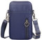 Small Crossbody Wallet Phone Bag Women Mini Shoulder Purse for iPhone 13 12 11 Pro Max iPhone XR X XS Max Google Pixel 6 6a 5 4a 5G Xiaomi Redmi Note 10 Pro POCO X4 Pro Motorola Edge (Blue)