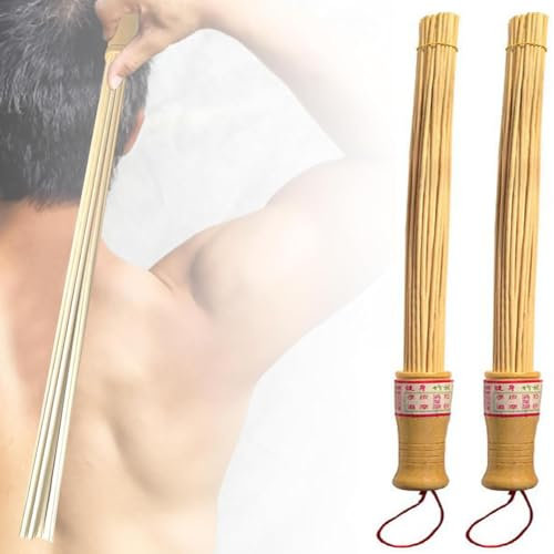 Varilla de masaje de bambú para espalda, palo de sauna de bambú para masaje, herramienta de masaje corporal de terapia de madera, martillo muscular, martillo de masaje corporal, escobas