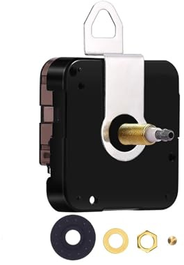 TRACOMPAN Quartz Clock 12888 Movement Replacement Kit Battery Operated Wall Clock Mechanism Repair Parts Set for Wall Clock | 39/64 Inch Maximum Dial Thickness, Total Shaft Length: 35/32 inch