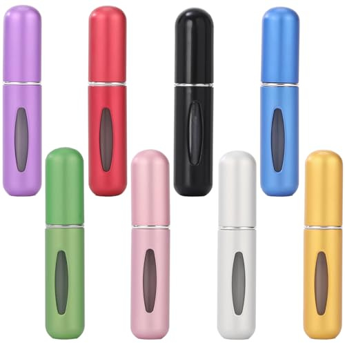 ZYEKIU sigill parfymsprejflaska 8 stycken 5 ml påfyllningsbar mini parfymflaska