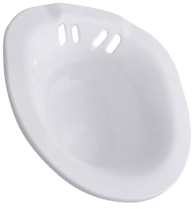 COLLBATH Plastic Bath Board Seat for Adults with Comfortable Sitting and Smooth Surface, White Sitz Bath Basin Suitable the Elderly and Postpartum Women in Bathroom Safety and Daily