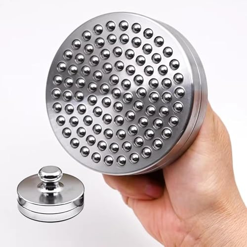 KHZKHC Block Printing Baren, Stainless Steel Ball Printmaking, Even Pressure,Diameter 7/9 /12cm, for Printmaking Ink Plates Plastic Printmaking Tools, Scrapbooking Crafting