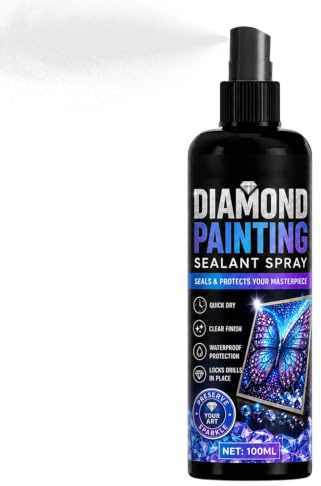 Sigillatura di Arte delle Gemme | 100ml Asciugatura Rapida Senza Ingiallimento Facile Manipolazione | Spray Colla Da Fissaggio Di Gemme | Per Puzzle A Incastro, D'Arte, Fai Da Te, Progetto, Artigianat