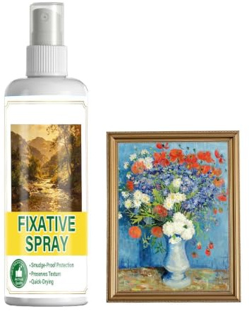 100 Ml Fissativo Acrilico Spray, Spray A Rapida Asciugatura Antisbavatura