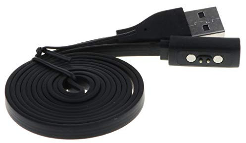 prasku Replacement Charging USB Cable for Pebble Charger Smartwatch, Black, 1m