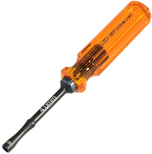 MIP 9801 4.0mm Metric Hex Nut Driver RC Tool – Precision Grip Hex Screwdriver with Deep Socket for RC Car Repair, Made 100% in USA