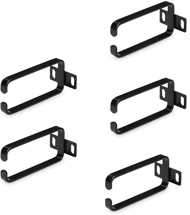 StarTech.com 5-Pack 1U Vertical Cable Management D-Ring Hooks, Cable Manager For 19 Server Racks/Cabinets, Wire Organizers