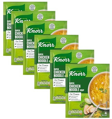 Cup Meals & Soups Bundle with Knorr Super Chicken Noodle Soup 51g - 6 Pack | Knorr Super Chicken Noodle Soup Mix.