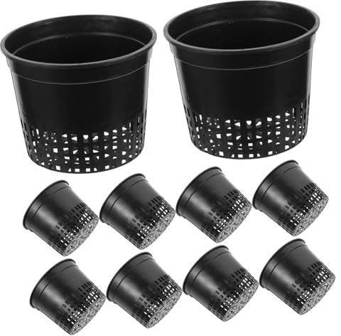 Sosoport 10pièces Panier Culture Hydroponique Plastique Pot Plantation Pot Aquatique Culture Balcon Maison Unités