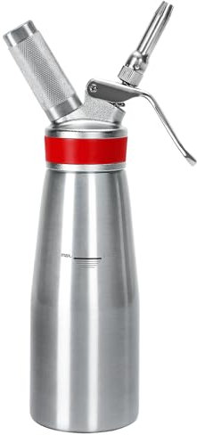 Stainless Steel Whipped Cream Dispenser Professional Whip Cream Canister Whipped Cream Maker with 3 Decorating Stainless Nozzles