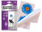 MASTERLAC - Insecticida Moscas Adhesivo-Flor - 4 Uds - Insecticida Decorativo Ventanas - 1 Adhesivo Protege 6 Meses - las Moscas Mueren Lejos de la Trampa - con Dinotefurán - Eficacia Total sin Olores