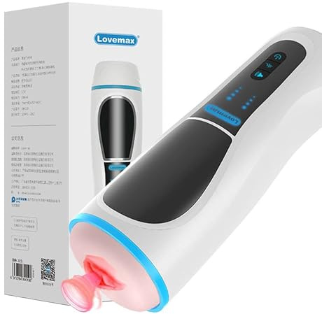Masturvatore per Uomo 8 Forte Telescopica & Rotante Sex Toys - Mano Libera Masturbatore Vibratore per Sexytoysys Uomo Masturbtore per Pene Automatico Vero 3D Canale Impermeabile Adatto fili -063