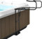FAHKNS Whirlpool-Abdeckungsheber, robuste Spa-Abdeckungshilfe, höhenverstellbar, 83,1 cm - 106,9 cm, höhenverstellbar, hydraulische Halterung für Whirlpool-Abdeckungen, Bodeneinsatz, verstärkte
