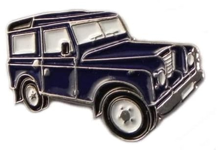 GBJUK Blå Landrover stil 4 x 4 bil emalj nål emblem med fjärilsspänne på baksidan, Metall