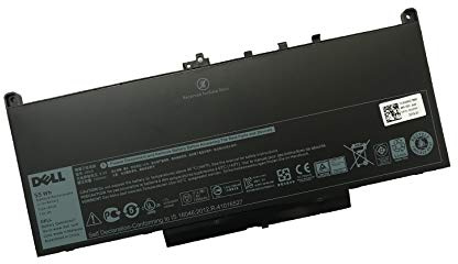 DELL J60J5 7.6V 55Wh 4-Cell Notebook Battery For DELL Latitude E7270 Latitude E7470 Series Laptops Part Number: J60J5 R1V85 WYWJ2 5F08V MC34Y 0MC34Y 242WD 451-BBSY 451-BBSX 451-BBSU P26S001 P61G001