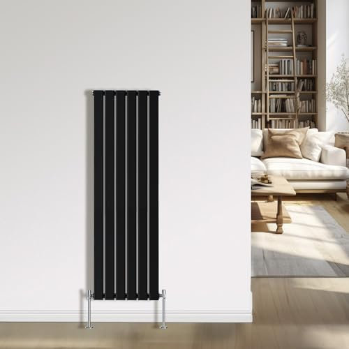 NRG Black Radiator 1600x408mm- Single Flat Panel Interior Bathroom Radiators