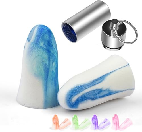 50 paires Bouchons d’Oreilles,Bouchons d'oreilles en mousse souple,Réutilisables Bouchon d’Oreilles,Bouchon d'Oreille pour Dormir,Protection Auditive,Voyager,Anti Bruit