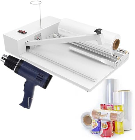 BrightFootBook MáQuina De Corte Y Sellado De Film, 9 Temperaturas Ajustables, Equipo De Sellado TéRmico Manual De Film RetráCtil, para Embalaje De Cajas De Libros De Alimentos,30cm/11.8