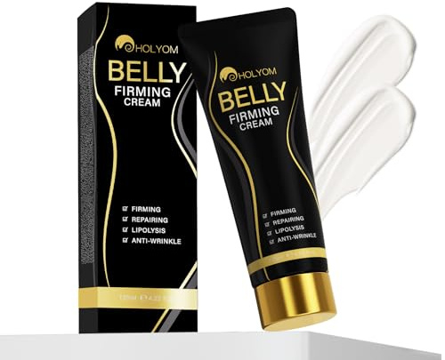 HOLYOM B Flat Belly Firming Cream - Premium Skin Tightening Cream for Stomach，Thighs & Butt， Skin Smoothing Moisturizer for Women and men, 4.02 fl oz