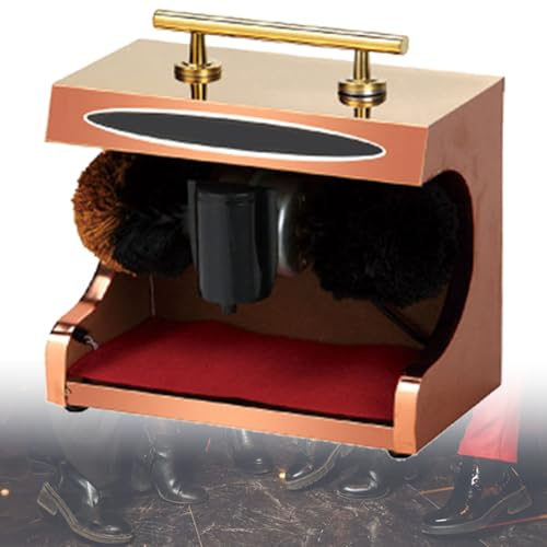 Automatic Induction Electric Shoe Polisher with Double Brush for Home and Office Use