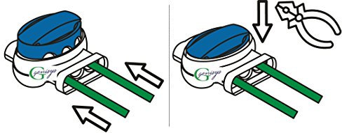 Genisys Ambrogio ® kompatible Kabel-Verbinder Draht Reparatur Verbindungsklemme Mähroboter Zucchetti ® |wasserdicht|Original 3M, Inhalt:20x314