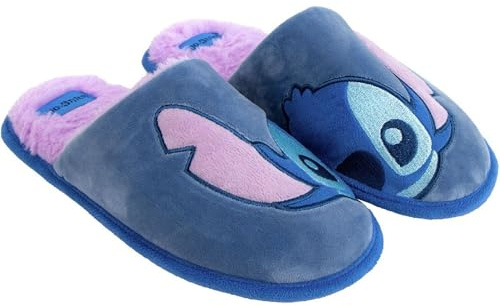 CERDÁ LIFE'S LITTLE MOMENTS - Zapatillas Casa Mujer Invierno Divertidas de Stitch con Plantilla Acolchada y Suela Antideslizante - Licencia Oficial Disney