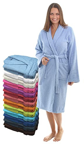 LEBENGOOD Albornoz Mujer 100% Algodón OEKO-TEX, Toalla Rizo Americano 450 gsm, Albornoces Juveniles, Ducha, Piscina, Bata Baño, Unisex,Hombre, Tallas S M L XL XXL 3XL