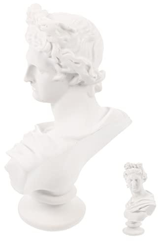 Vaguelly Harz Statue Dame Porträt Skulptur Mythologie Dekor Büste David Kopf Ornament Für Schreibtisch Und Wohnraum