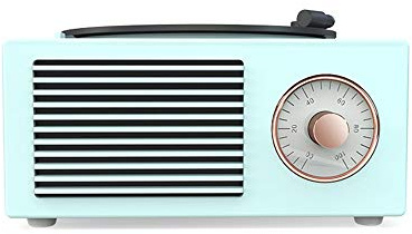 ZJFHEYUO Altoparlante Bluetooth Mini Regalo Vinile fonografo casa Mini Carta Piccolo Stereo retrò Rosa Verde Bianco