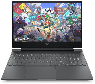 HP Victus 15-fb3002sf Ordinateur Portable Gaming 15,6 FHD IPS 144 Hz, PC Portable Gamer (AMD Ryzen 5 240, RAM 16 Go, SSD 512 Go, Nvidia GeForce RTX 5050 8Go, Windows 11), Laptop Gris, AZERTY