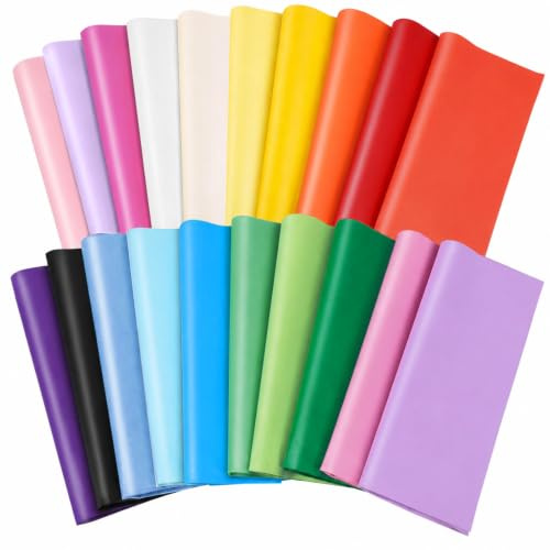 60 PCS 35×50cm oloured Gift Wrapping Paper, 20 Different Colours of Decorative Wrapping Paper, Suitable for Gift Wrapping and Craft Projects