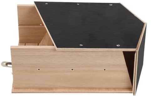 HOMSFOU Caja para Murciélagos de Madera Fácil de Instalar y Ahorra Espacio, Refugio Exterior para Murciélagos en Árboles y Jardín Trasero