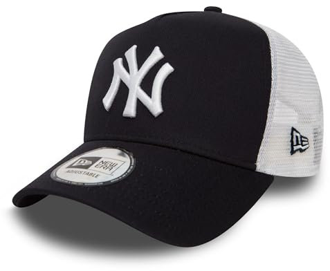 New Era Clean Trucker 2 Adjustable Cap NY Yankees Dunkelblau Navy White, Size:ONE Size