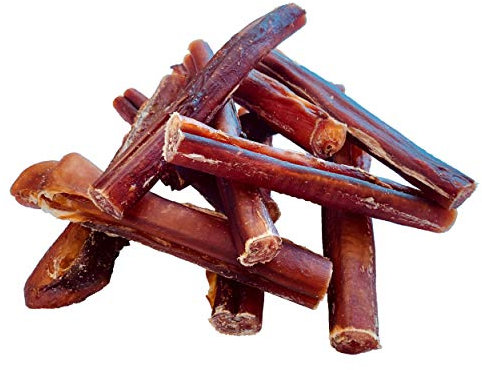 Topdog Ochsenziemer Hund 10 Stück 12 cm - Ochsenziemer für Hunde - 100% natürlich ohne Zusatzstoffe - Langer Kauspaß für Hunde - Beruhigender Beschäftigungsnack mit Zahnpflege