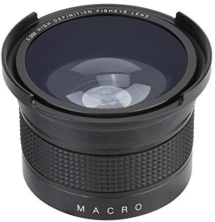 Lente ojo de pez gran angular universal de 0.35X de 52 mm, con bolsa de almacenamiento de tapas de lentes, cámara réflex digital SLR Fisheye Len, para Canon/para Nikon/para Sony/para Minolta/para Pans
