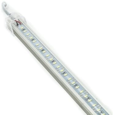 Striscia 144 LED barra luminosa rigida profilo in alluminio 1 mt 12V sottopensile cucina copertura trasparente luce bianco freddo caldo naturale (Luce naturale)