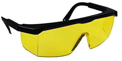 Greenstar OZAKI - Lunettes De Protection Vision+ - Verres Jaunes - Modèle Professionnel - Branches Réglables & Téléscopiques - Norme EN166 F - Débroussailleuse & Bricolage