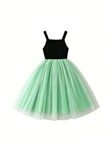 URAQT Princesse Costume, Princesse Robe avec Baguette et Couronne, Filles Princesse Costume Habillage, Déguisements pour Filles Fête d'Anniversaire Halloween Noël Cosplay,100CM